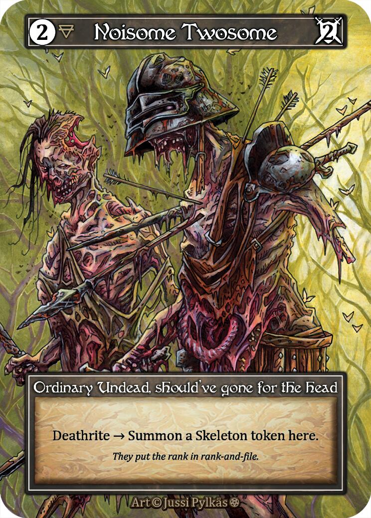 Noisome Twosome (Foil) [Gothic] | Exor Games New Glasgow