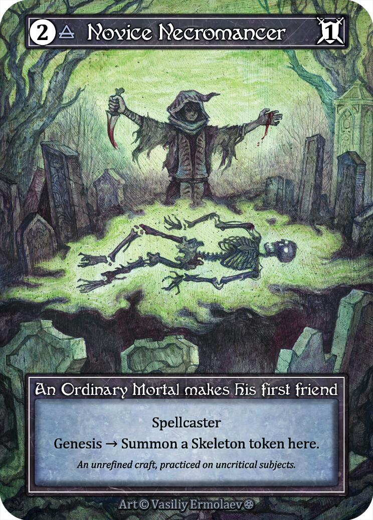 Novice Necromancer (Foil) [Gothic] | Exor Games New Glasgow