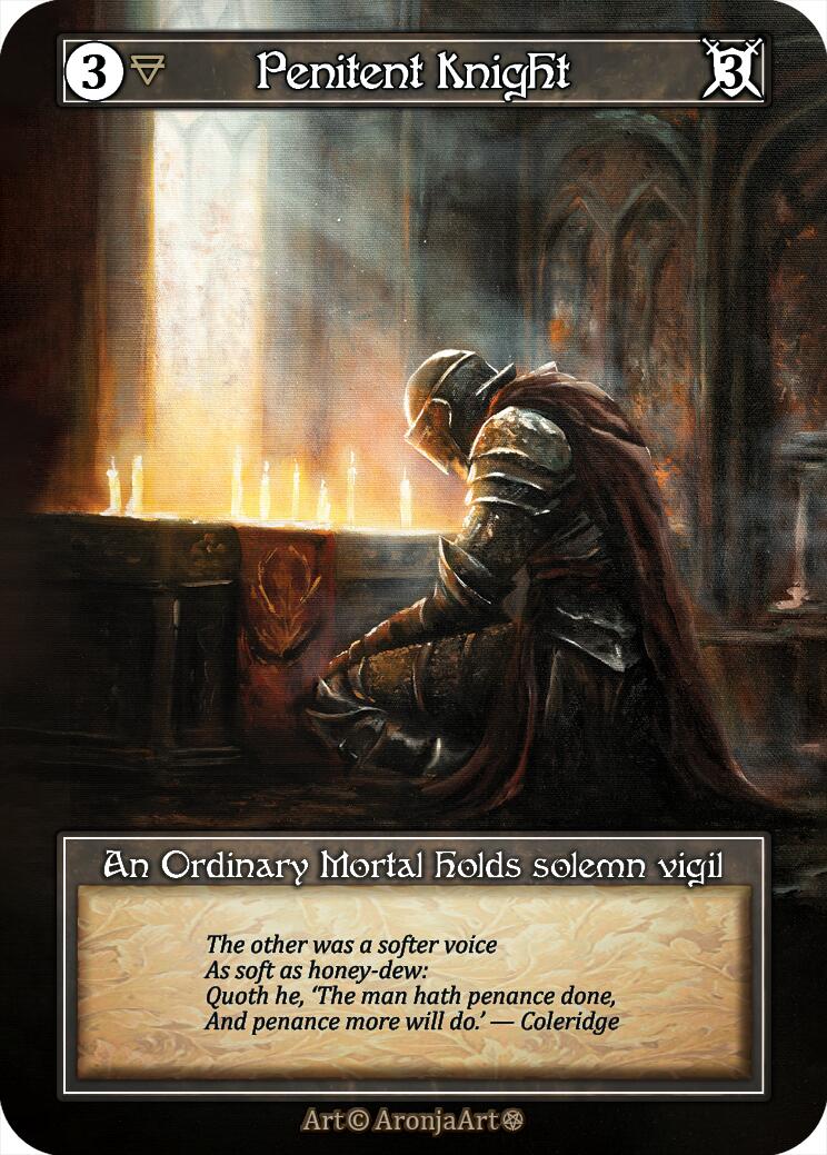 Penitent Knight (Foil) [Gothic] | Exor Games New Glasgow