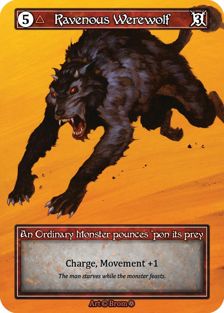 Ravenous Werewolf (Foil) [Gothic] | Exor Games New Glasgow
