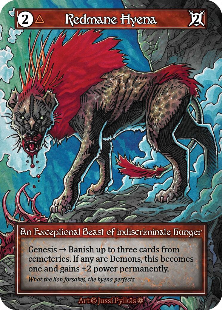 Redmane Hyena (Foil) [Gothic] | Exor Games New Glasgow