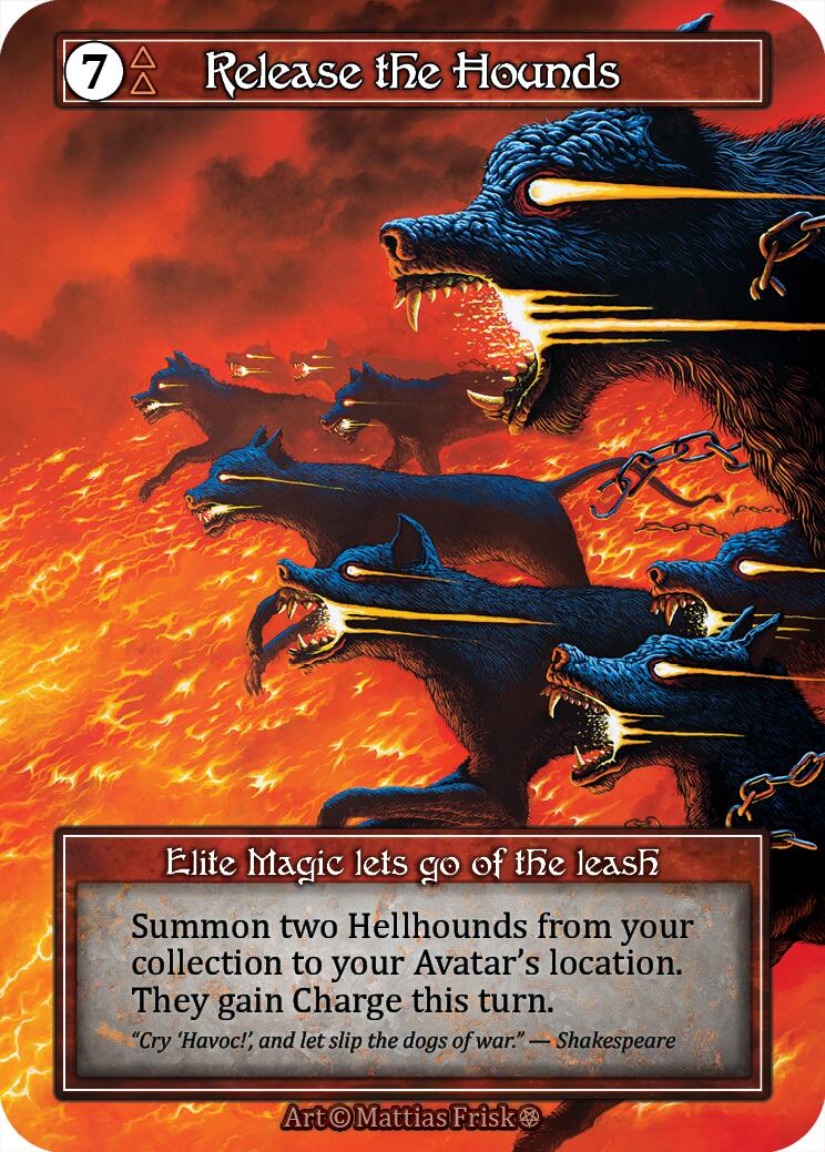 Release the Hounds (Foil) [Gothic] | Exor Games New Glasgow
