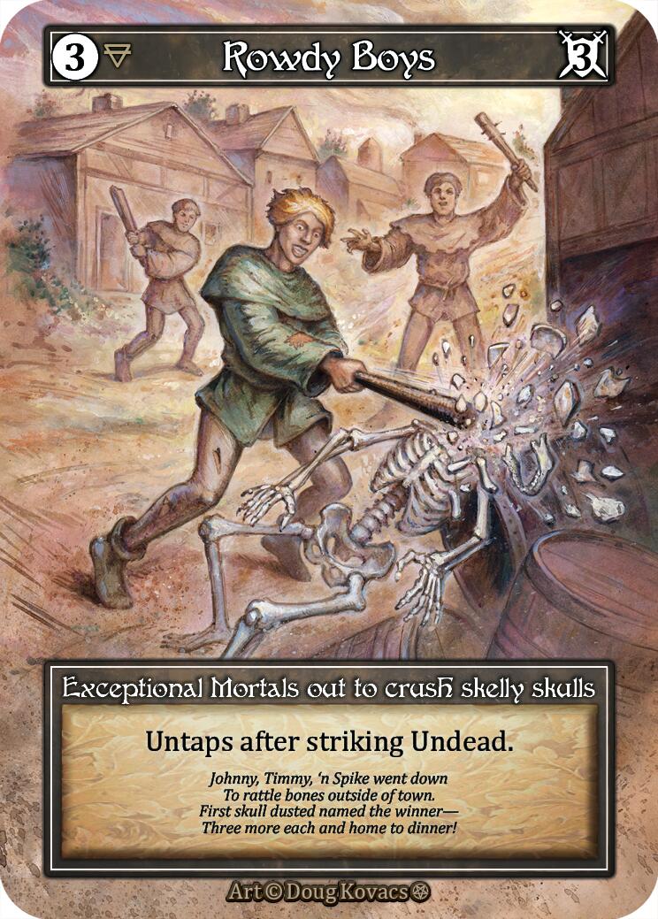 Rowdy Boys (Foil) [Gothic] | Exor Games New Glasgow