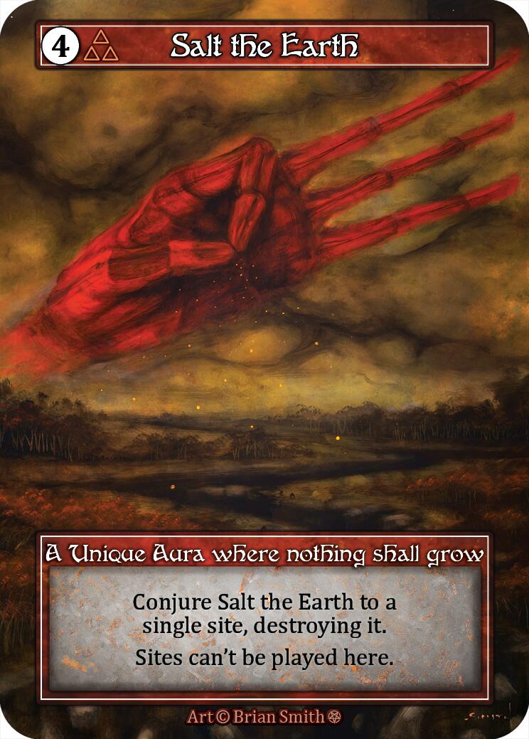 Salt the Earth (Foil) [Gothic] | Exor Games New Glasgow