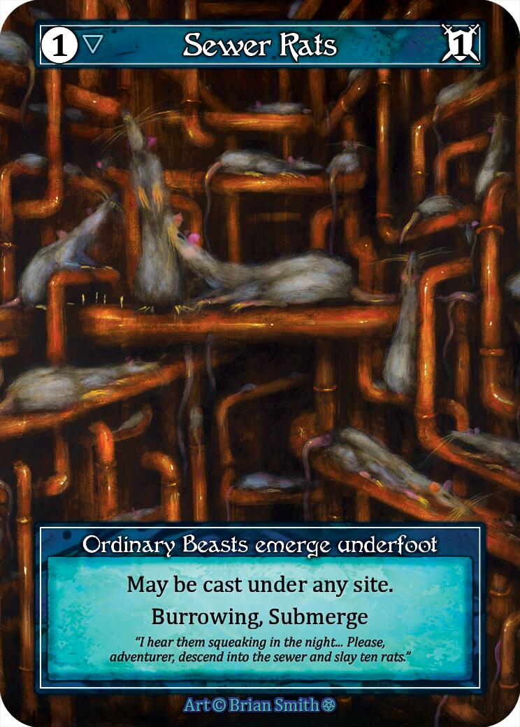 Sewer Rats (Foil) [Gothic] | Exor Games New Glasgow