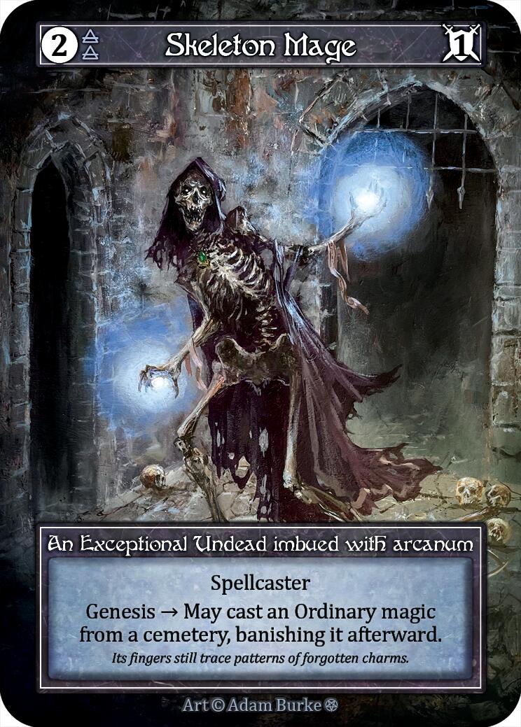 Skeleton Mage (Foil) [Gothic] | Exor Games New Glasgow