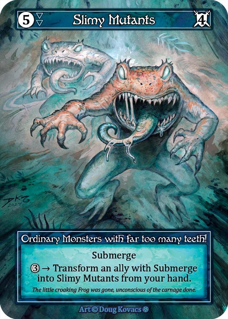 Slimy Mutants (Foil) [Gothic] | Exor Games New Glasgow