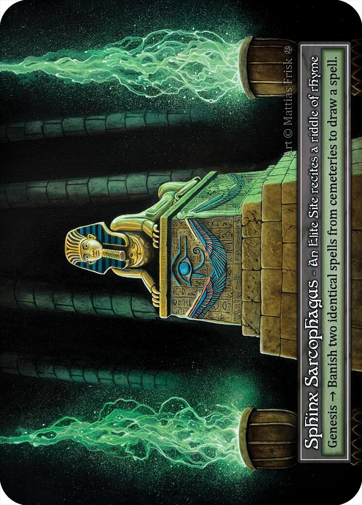 Sphinx Sarcophagus (Foil) [Gothic] | Exor Games New Glasgow