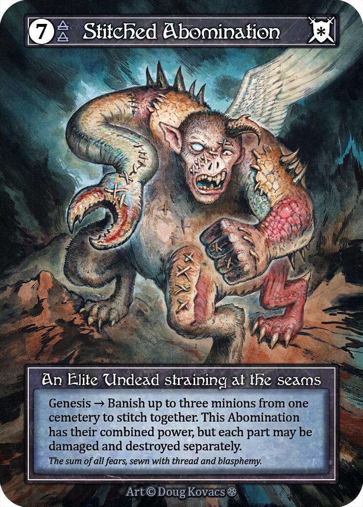 Stitched Abomination (Foil) [Gothic] | Exor Games New Glasgow