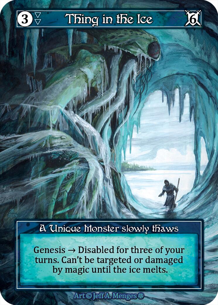 Thing in the Ice (Foil) [Gothic] | Exor Games New Glasgow