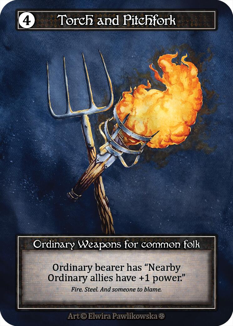 Torch and Pitchfork (Foil) [Gothic] | Exor Games New Glasgow