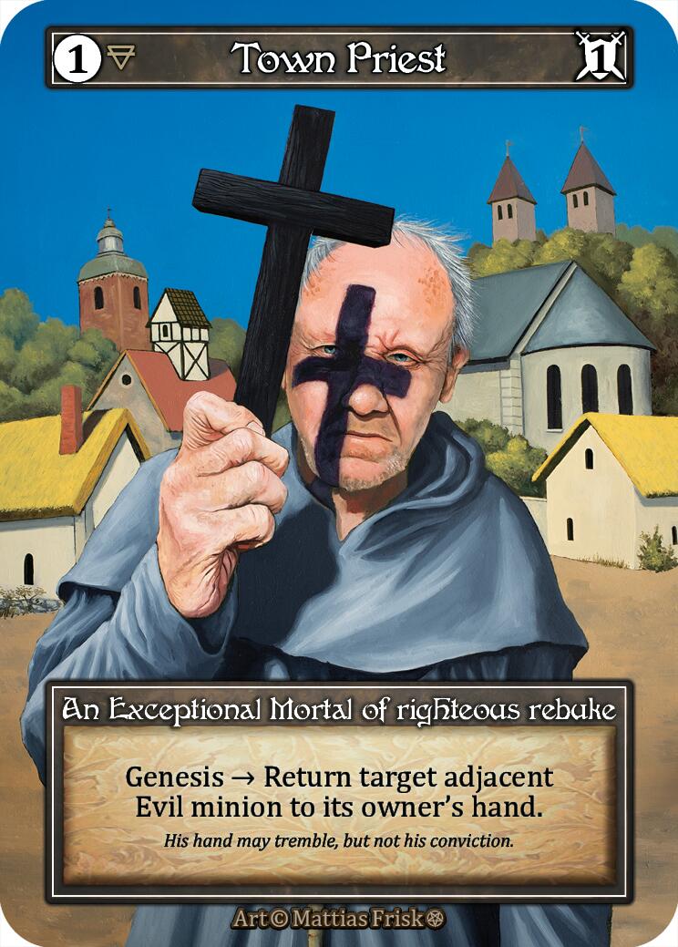 Town Priest (Foil) [Gothic] | Exor Games New Glasgow