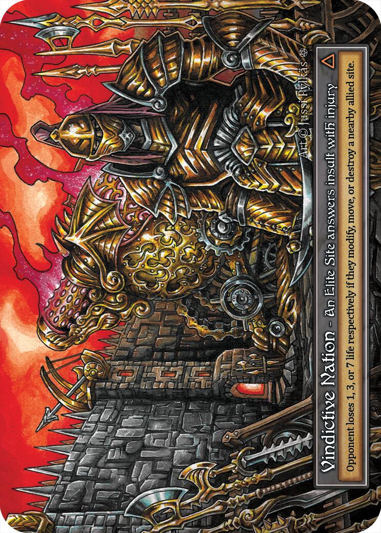 Vindictive Nation (Foil) [Gothic] | Exor Games New Glasgow