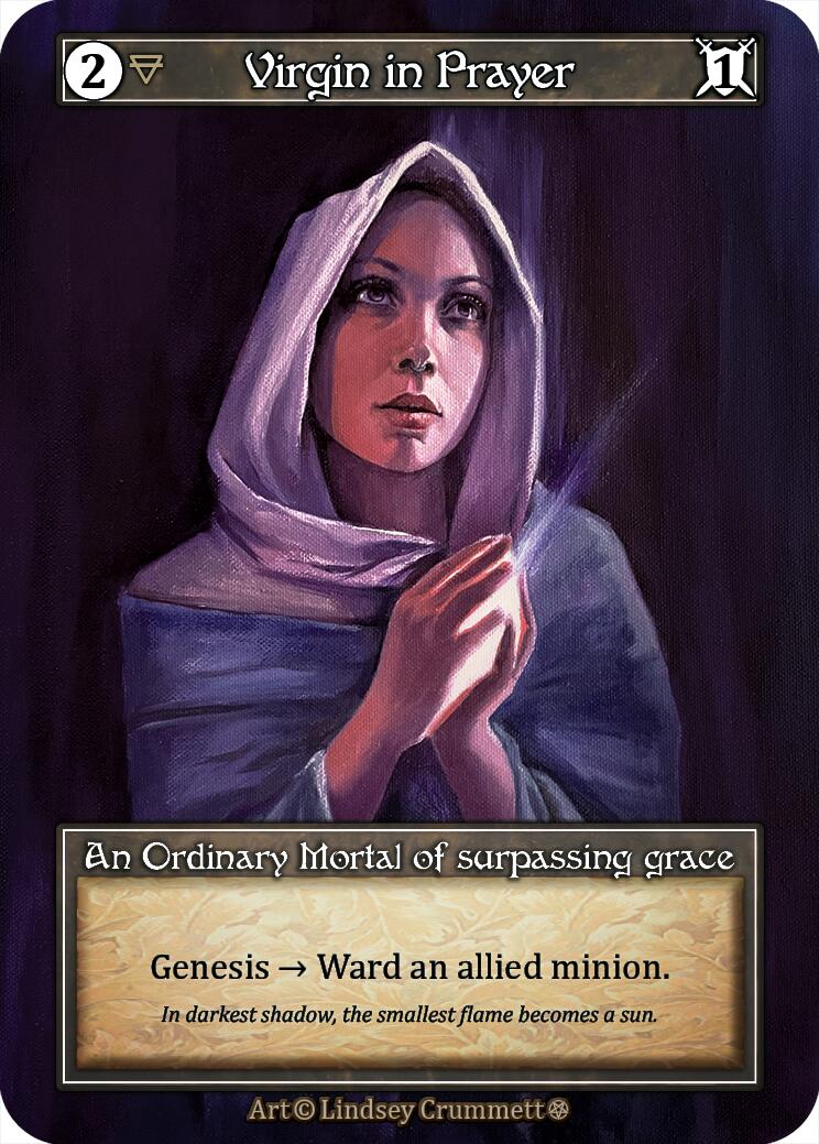 Virgin in Prayer (Foil) [Gothic] | Exor Games New Glasgow
