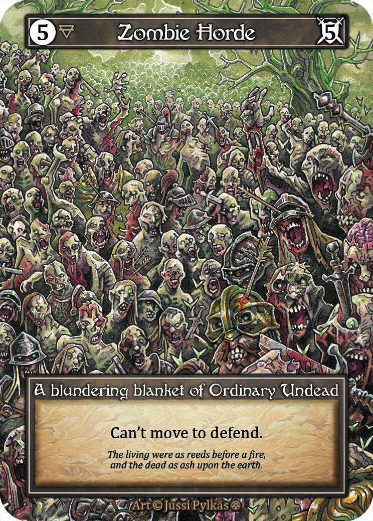 Zombie Horde (Foil) [Gothic] | Exor Games New Glasgow
