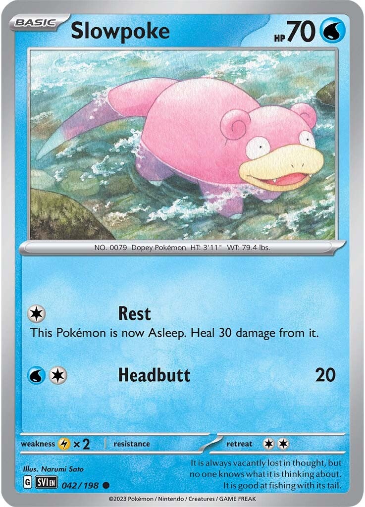 Slowpoke (042/198) [Scarlet & Violet: Base Set] | Exor Games New Glasgow