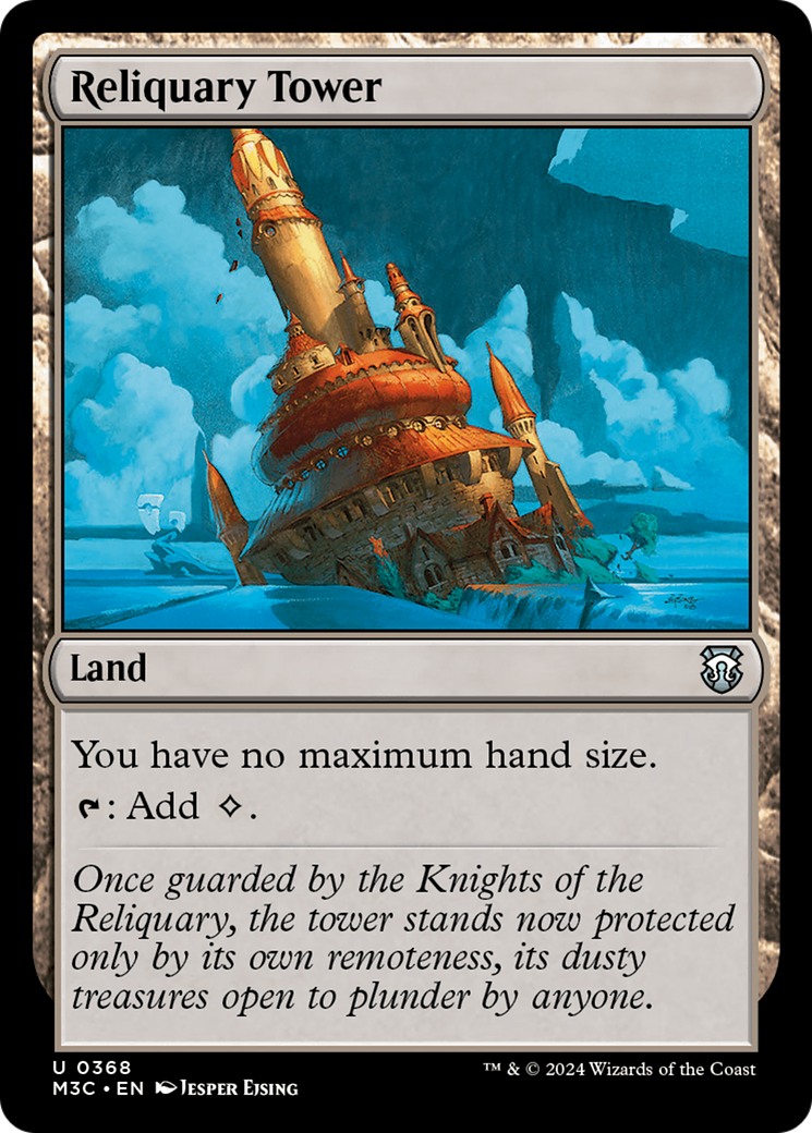 Reliquary Tower (Ripple Foil) [Modern Horizons 3 Commander] | Exor Games New Glasgow