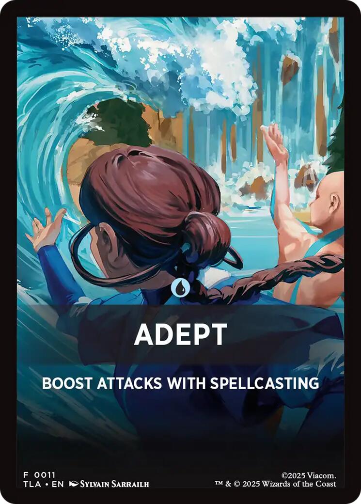 Adept Theme Card [Avatar: The Last Airbender Tokens] | Exor Games New Glasgow