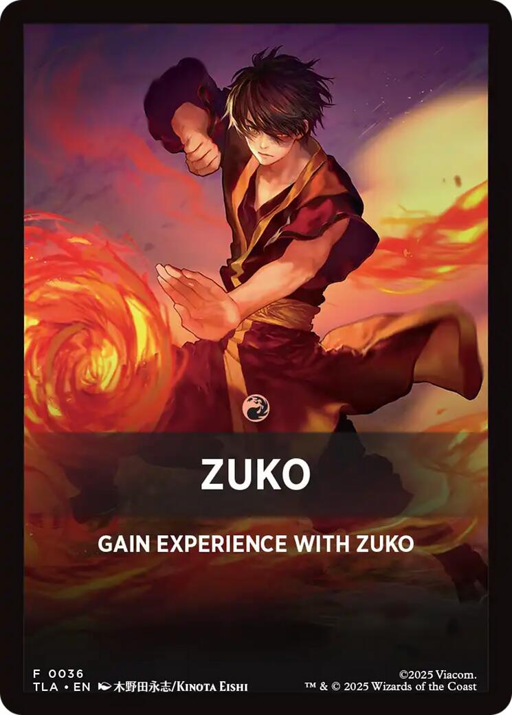 Zuko Theme Card [Avatar: The Last Airbender Tokens] | Exor Games New Glasgow