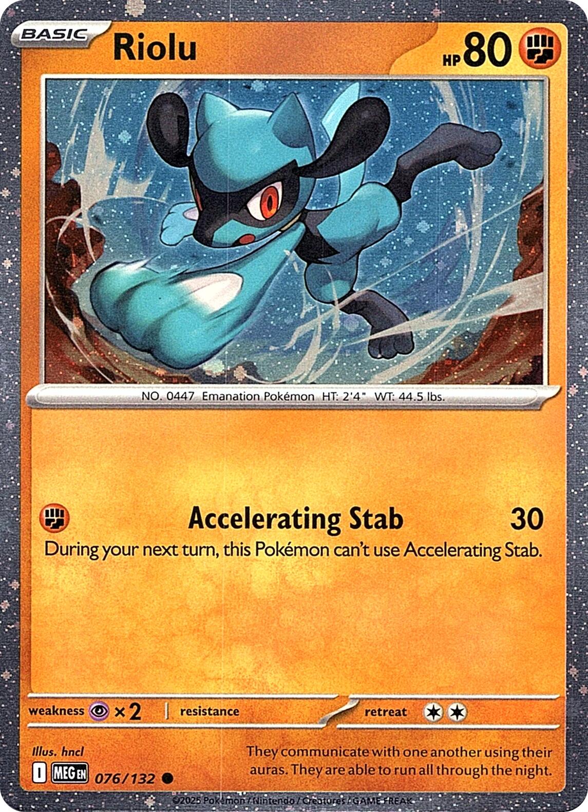 Riolu (076/132) (Cosmos Holo) [Miscellaneous Cards] | Exor Games New Glasgow