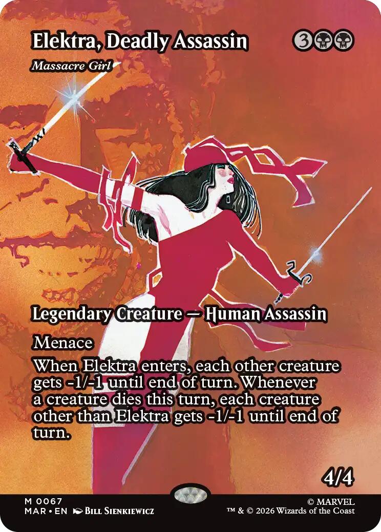 Elektra, Deadly Assassin - Massacre Girl (Borderless) [Marvel Universe: Eternal-Legal] | Exor Games New Glasgow