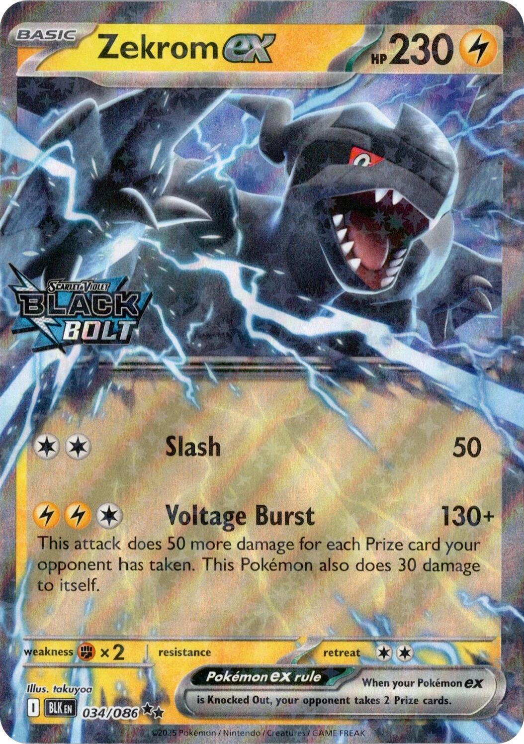 Zekrom ex (034/086) (Black Bolt Stamped) [Miscellaneous Cards] | Exor Games New Glasgow