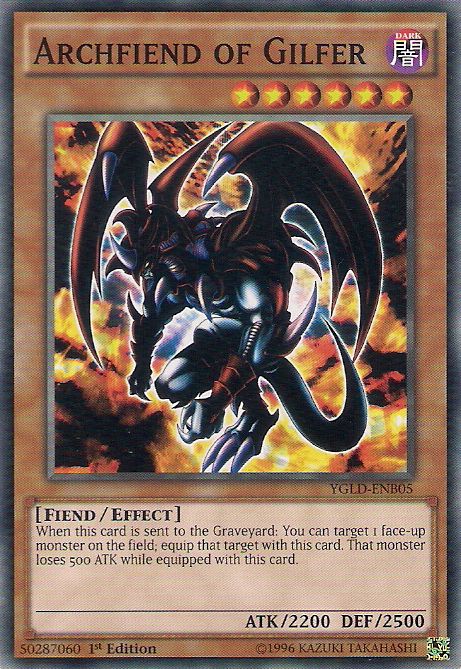 Archfiend of Gilfer [YGLD-ENB05] Common | Exor Games New Glasgow