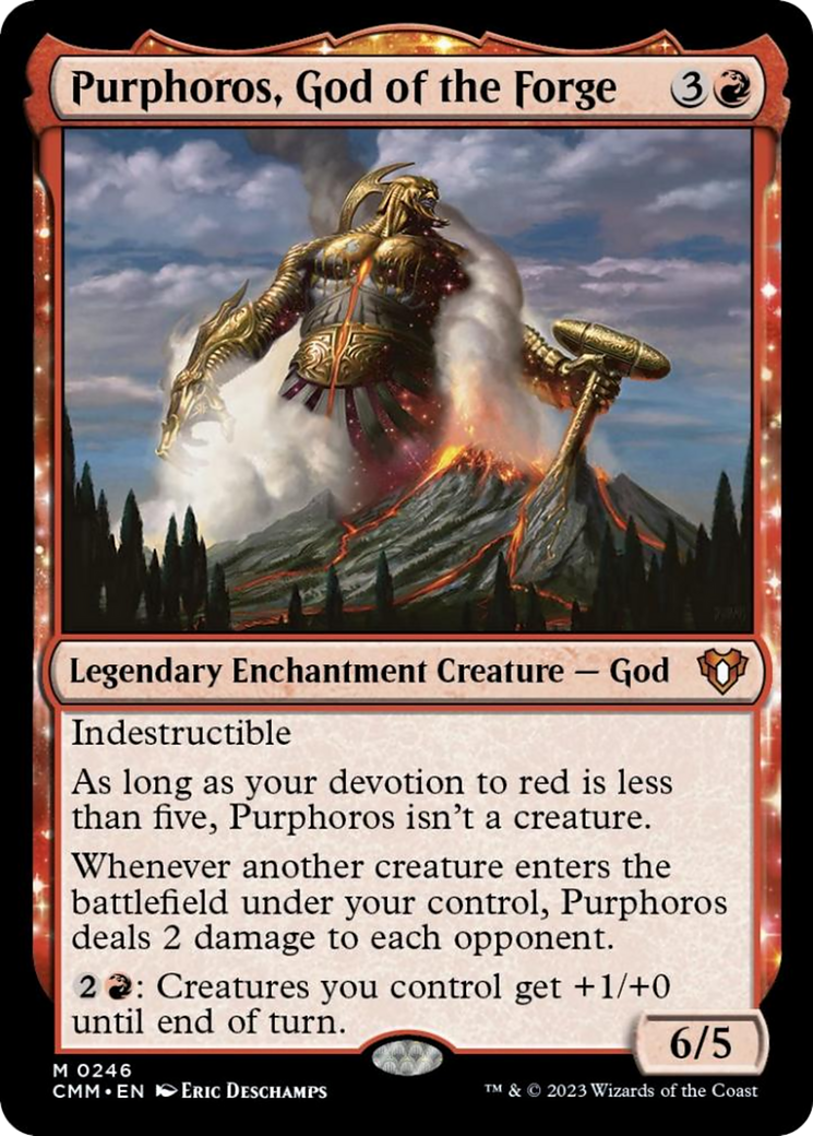 Purphoros, God of the Forge [Commander Masters] | Exor Games New Glasgow