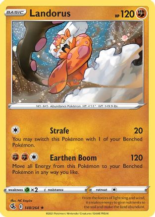 Landorus (148/264) (Cosmos Holo) [Sword & Shield: Fusion Strike] | Exor Games New Glasgow