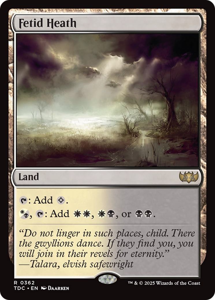 Fetid Heath [Tarkir: Dragonstorm Commander] | Exor Games New Glasgow