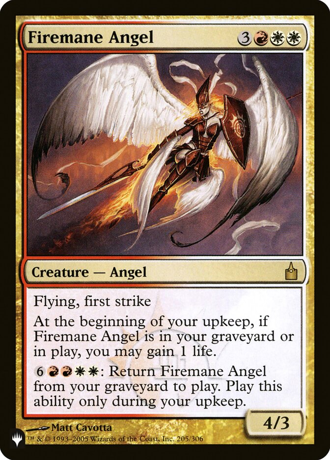 Firemane Angel [The List] | Exor Games New Glasgow