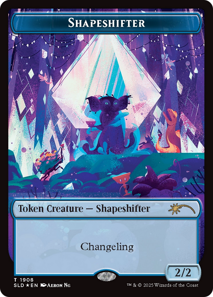 Shapeshifter Token (1908) (Double Rainbow Foil) [Secret Lair Drop Series] | Exor Games New Glasgow
