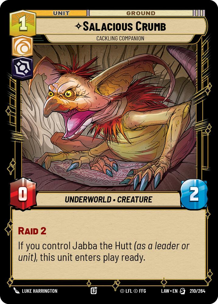 Salacious Crumb - Cackling Companion (210/264) (210/264) [A Lawless Time] | Exor Games New Glasgow