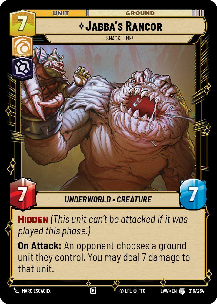 Jabba's Rancor - Snack Time! (216/264) (216/264) [A Lawless Time] | Exor Games New Glasgow