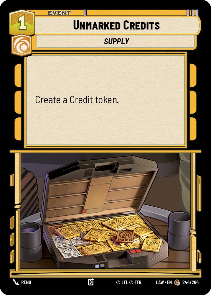 Unmarked Credits (244/264) (244/264) [A Lawless Time] | Exor Games New Glasgow