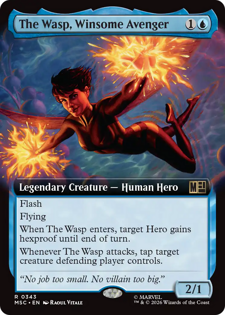 The Wasp, Winsome Avenger (Extended Art) [Marvel Super Heroes Commander] | Exor Games New Glasgow