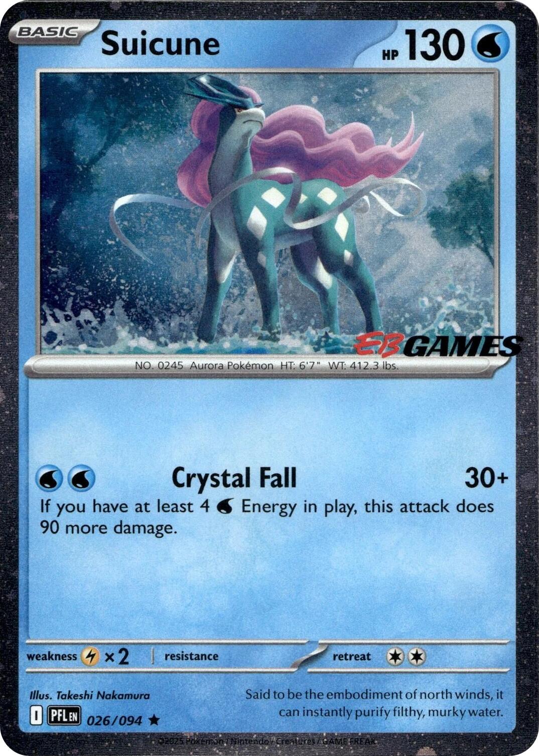 Suicune (026/094) (EB Games Exclusive) [Miscellaneous Cards] | Exor Games New Glasgow