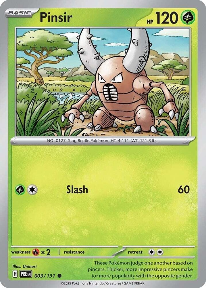 Pinsir (003/131) [Scarlet & Violet: Prismatic Evolutions] | Exor Games New Glasgow