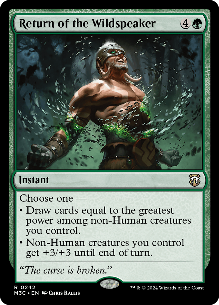 Return of the Wildspeaker (Ripple Foil) [Modern Horizons 3 Commander] | Exor Games New Glasgow