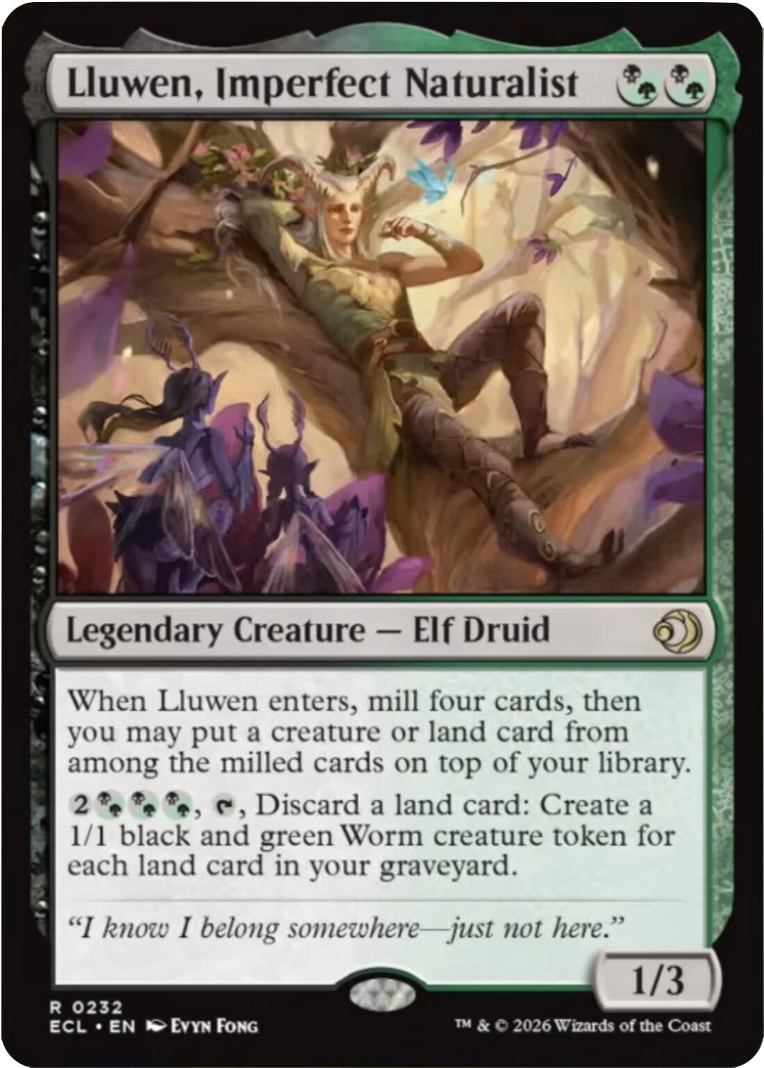 Lluwen, Imperfect Naturalist [Lorwyn Eclipsed] | Exor Games New Glasgow