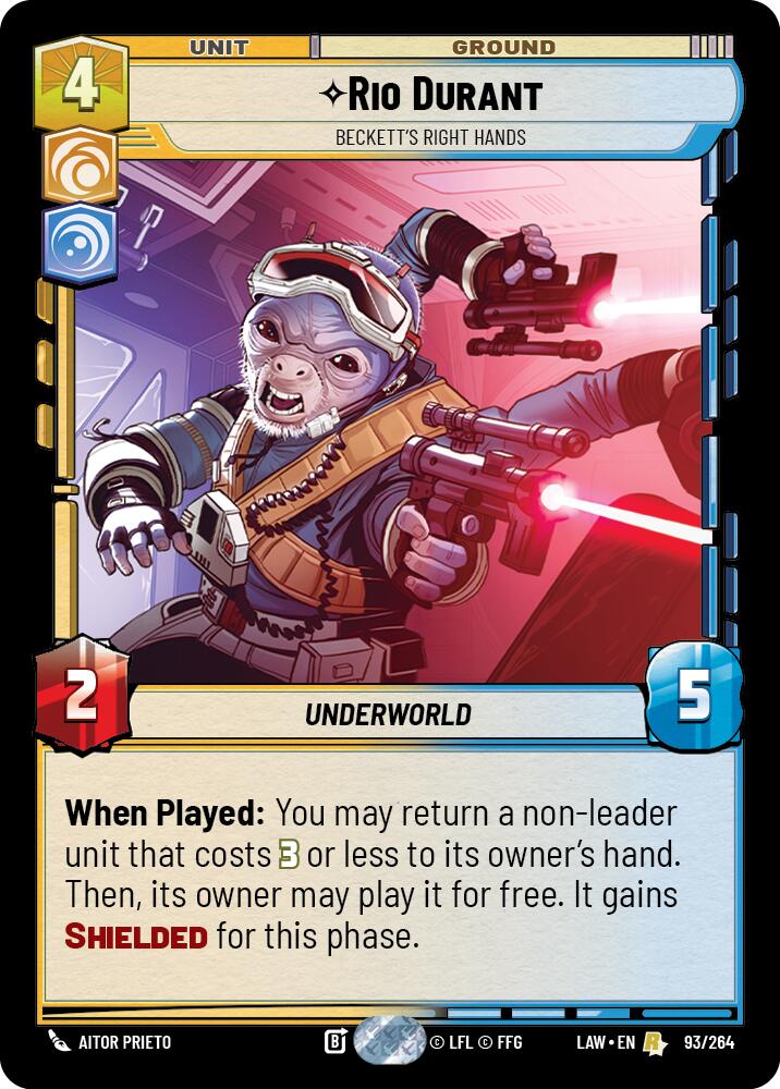 Rio Durant - Beckett's Right Hands (93/264) (93/264) [A Lawless Time] | Exor Games New Glasgow
