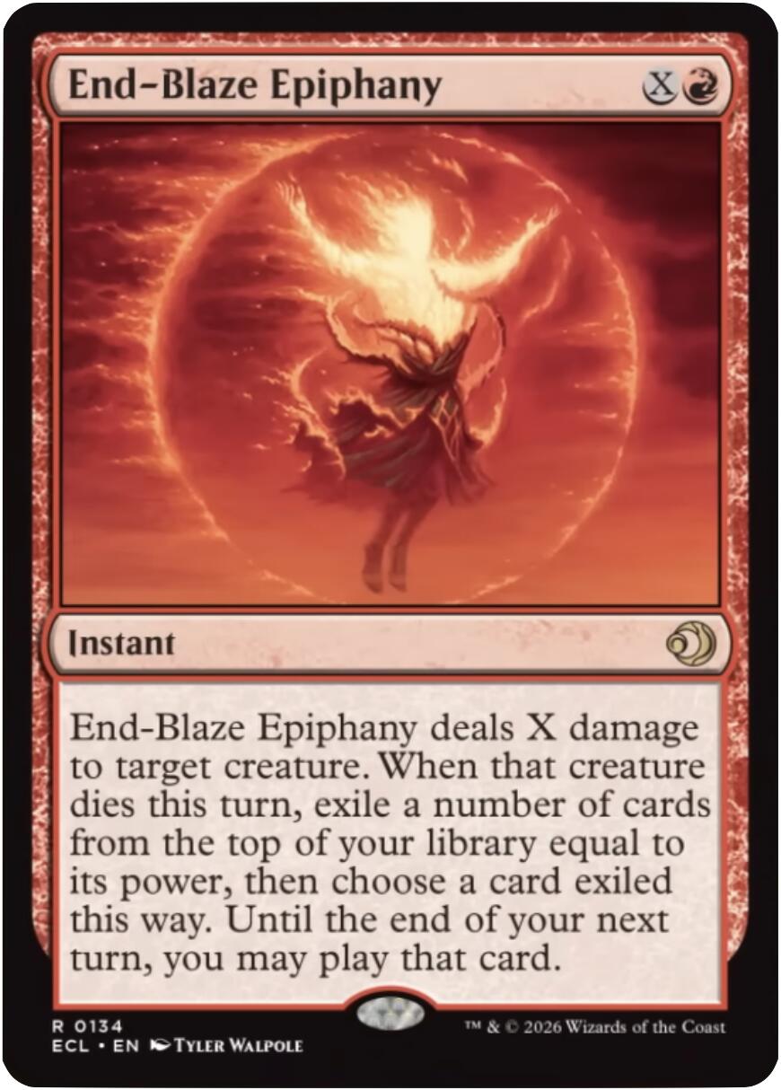 End-Blaze Epiphany [Lorwyn Eclipsed] | Exor Games New Glasgow