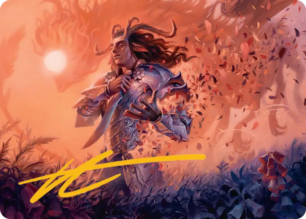Rhys, the Evermore Art Card (Gold-Stamped Signature) [Lorwyn Eclipsed Art Series] | Exor Games New Glasgow