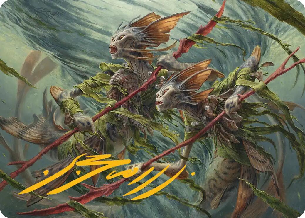 Champions of the Shoal Art Card (Gold-Stamped Signature) [Lorwyn Eclipsed Art Series] | Exor Games New Glasgow