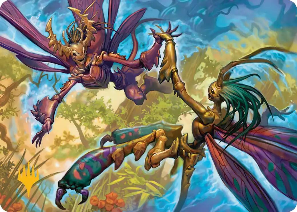 Illusion Spinners Art Card (Gold-Stamped Planeswalker Symbol) [Lorwyn Eclipsed Art Series] | Exor Games New Glasgow