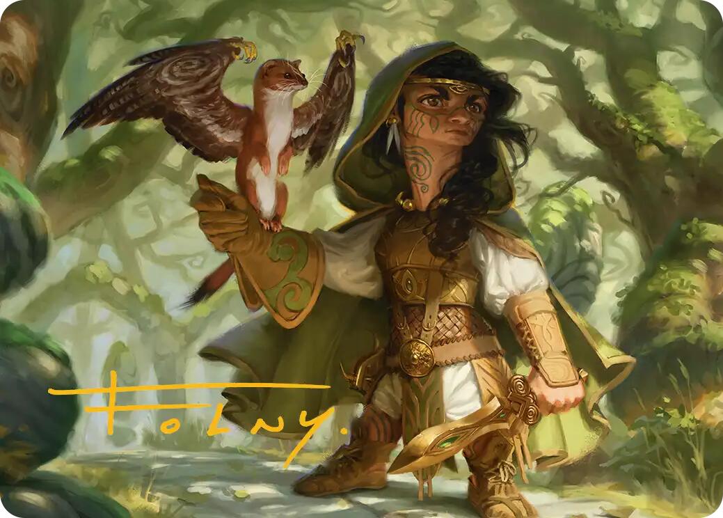 Crossroads Watcher Art Card (Gold-Stamped Signature) [Lorwyn Eclipsed Art Series] | Exor Games New Glasgow