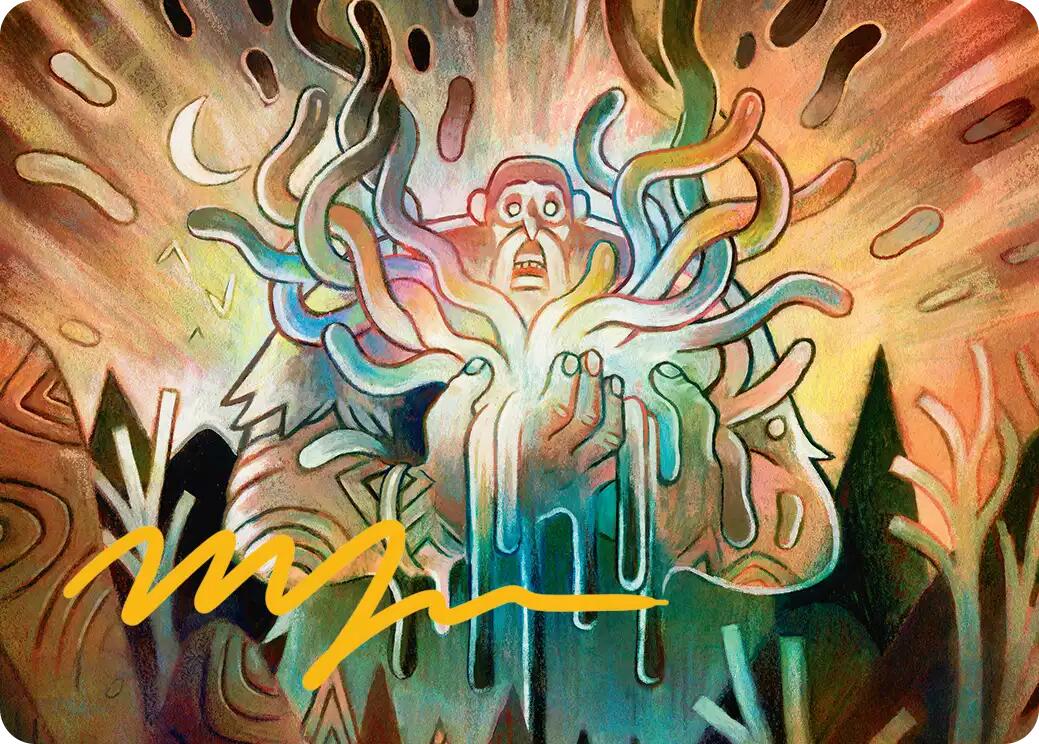 Aurora Awakener Art Card (40/54) (Gold-Stamped Signature) [Lorwyn Eclipsed Art Series] | Exor Games New Glasgow