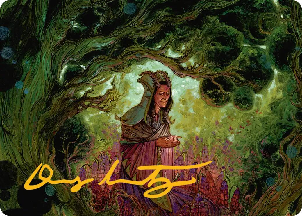 Bloom Tender Art Card (Gold-Stamped Signature) [Lorwyn Eclipsed Art Series] | Exor Games New Glasgow