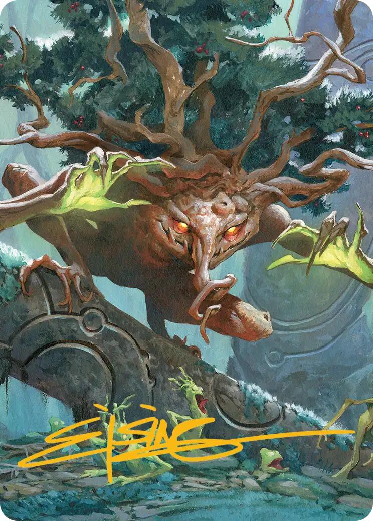 Ferrafor, Young Yew Art Card (Gold-Stamped Signature) [Lorwyn Eclipsed Art Series] | Exor Games New Glasgow