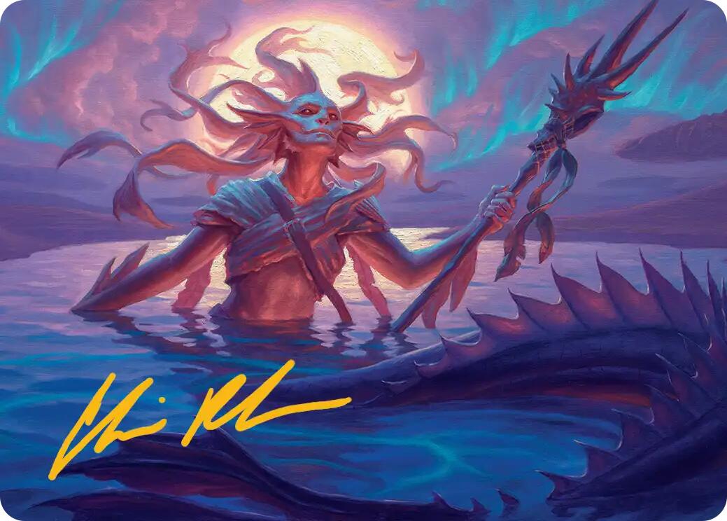 Eclipsed Merrow Art Card (Gold-Stamped Signature) [Lorwyn Eclipsed Art Series] | Exor Games New Glasgow